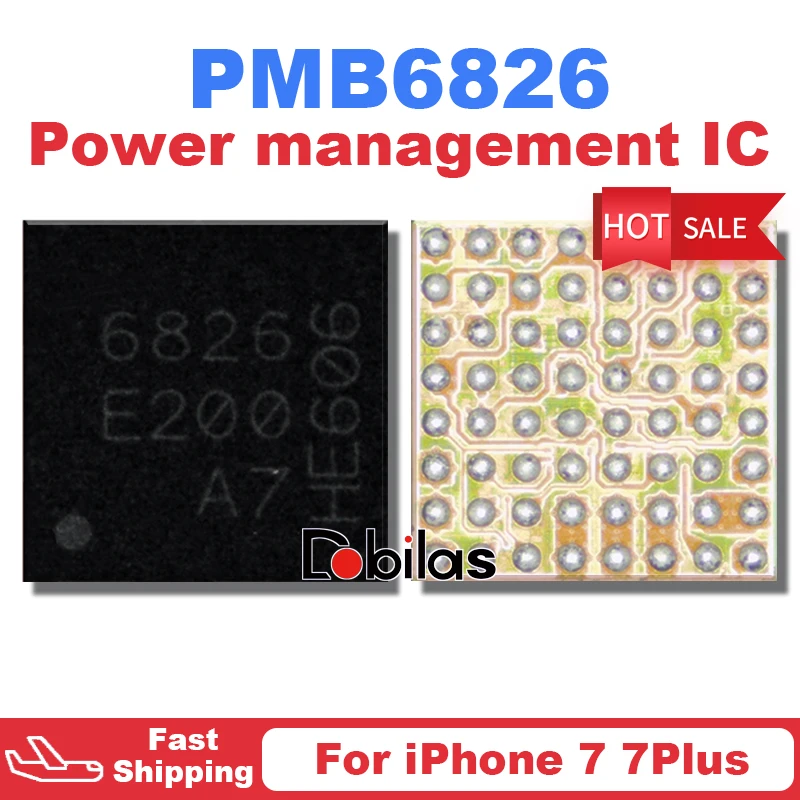 10Pcs/Lot PMB6826 6826 For iPhone 7 7Plus 7G BBPMU_RF BaseBand Power Management Supply BGA Mobile Phone Integrated Circuits Chip