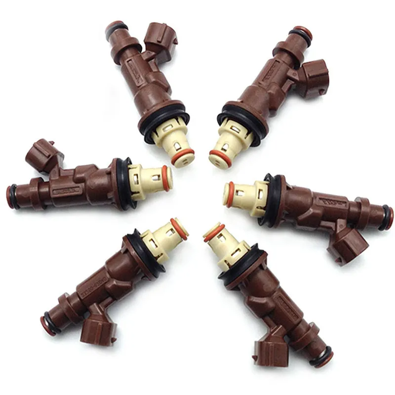 6PCS Fuel Injectors Nozzle 23250-62040 for Toyota Tacoma Tundra 4Runner V6 3.4L Part # 23250-20020 2325062040 FJ585 FJ333 FJ179