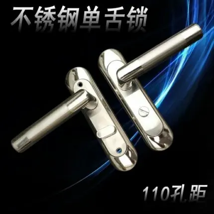 

Simple Washroom Door Lock Stailess Steel Interior Door Handle Lock Anti-theft Lock Bathroom Toilet Lock Furniture Hardware