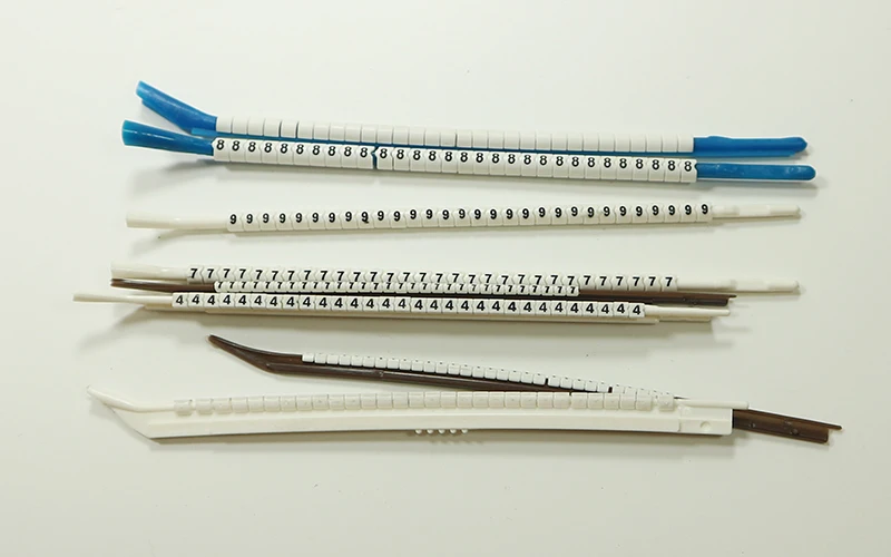Plastic cable marker line label 0.9 2.0 3.0 4.0mm2 Wire Marker Number 0 to 9  PVC  insulation marker