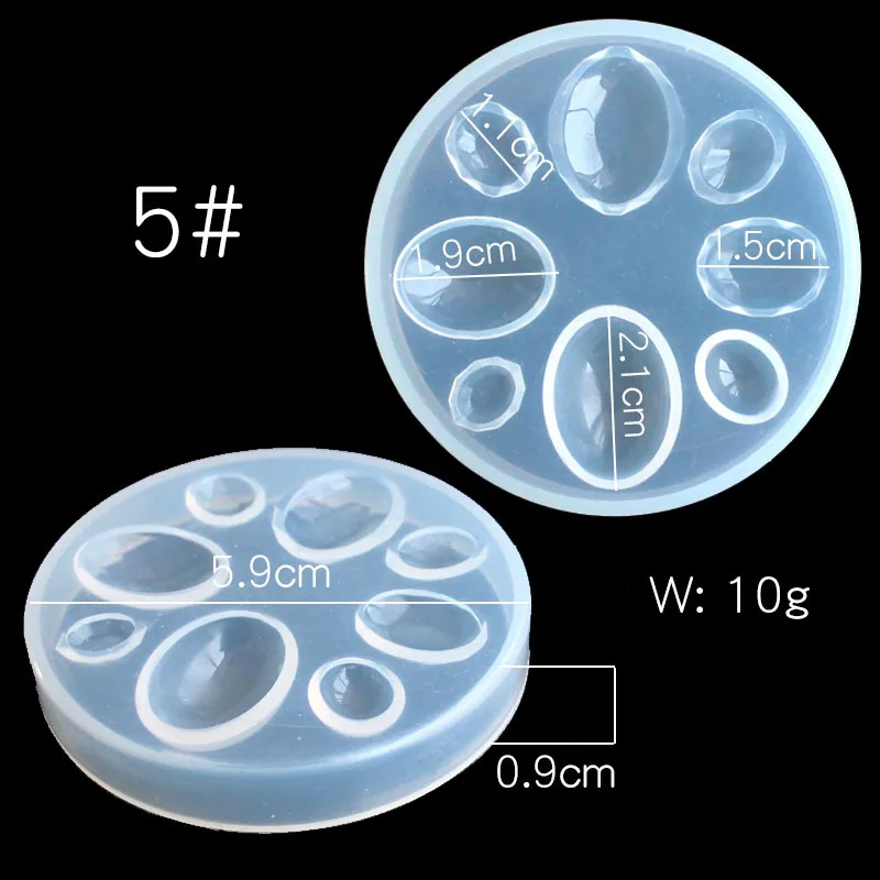 1PC Nail Silicone Mold Jewelry Tools DIY Design Silicone Pendant Templates Pattern Jewelry Molds