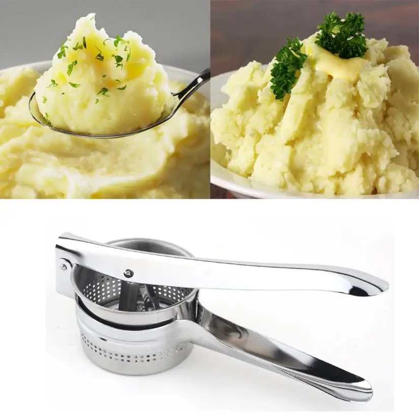 

Stainless Steel Potato Masher Rice Fruit Vegetable Juicer Press Maker drop shipping Q20 30+