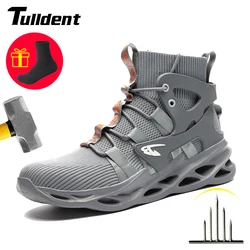 Homme chaussures de sécurité anti-perforation chaussures de travail légères hommes chaussures à bout en acier bottes de sécurité indestructibles chaussures 2021