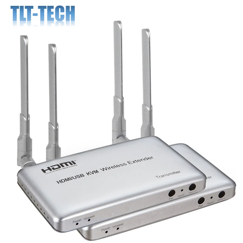 HD 1080P 50M USB KVM HDMI Wireless Extender 2.4G 5G Wireless Extension Can Go Through The Wall IR Video Transmitter Receiver