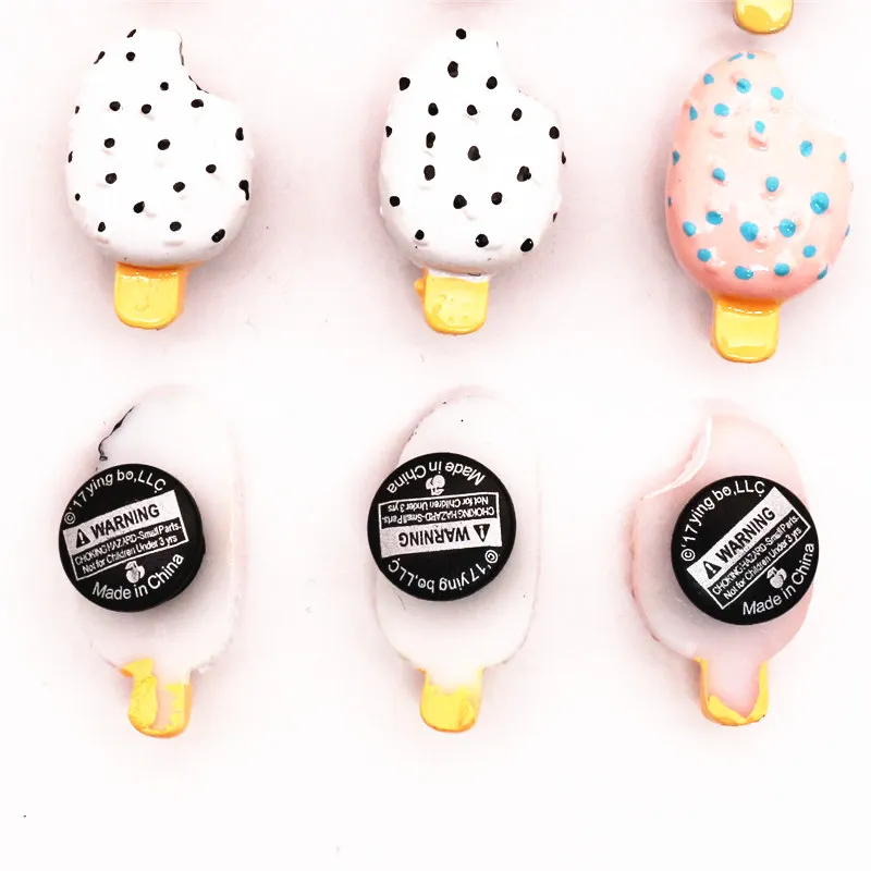 Mini Simulation Ice Cream Shoe Charms Decoration Realistic Chocolate Cold Drink Shoe Accessories fit Kid\'s Party X-mas