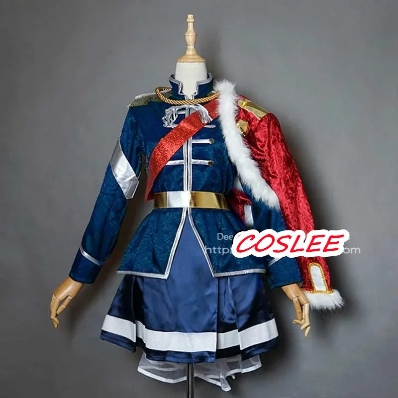 

COSLEE [Customize] Anime Revue Starlight Saijo Claudine SJ Uniform Dress Cosplay Costume Halloween Suit For Women Outfit