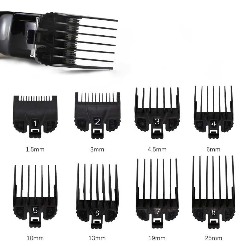 8PCS barber professional hair clipper man electric hair cutting machine haircut hair trimmer for wahl clipper clip blade