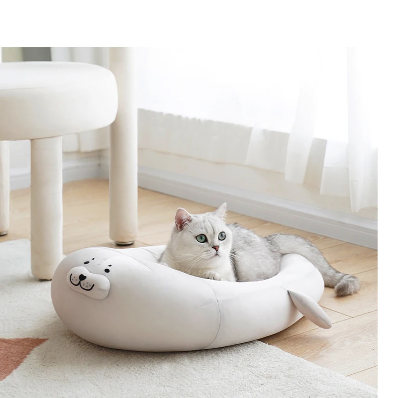 Imagem -03 - Cama de Pelúcia Complementar para Animais de Estimação Almofada Resfriadora Nesk Suprimentos de Casa Projetados para Cama de Gato Almofada Confortável e Respirável