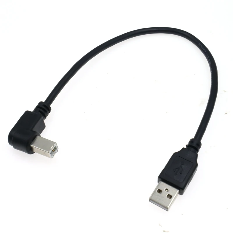 USB 2.0 A ถึง B ประเภทชาย90องศา UP, Down,ซ้ายและขวามุมสำหรับ Canon Epson HP ZJiang เครื่องพิมพ์ DAC