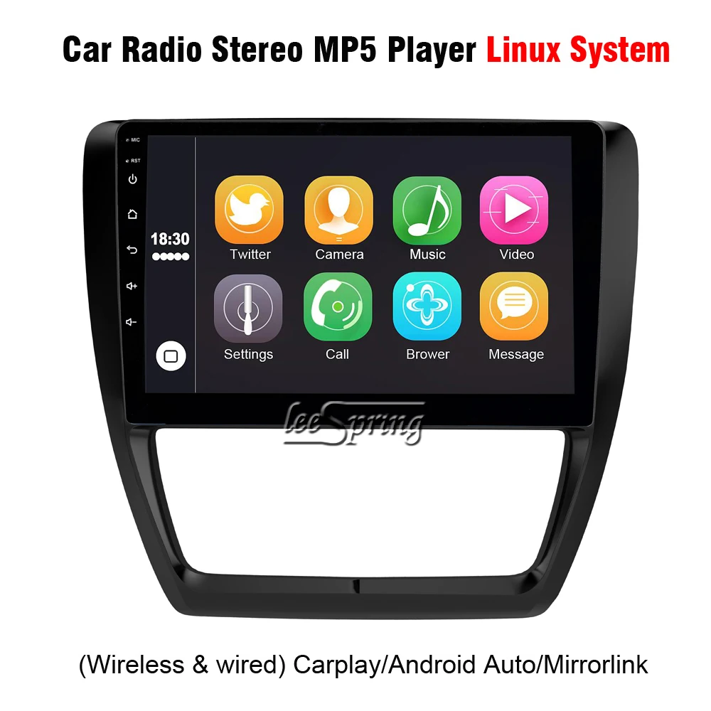 10.1 inch Car Radio Stereo MP5 Player for Volkswagen VW SAGITAR 2012-2016 with Bluetooth Support Carplay Android Auto Mirrorlink