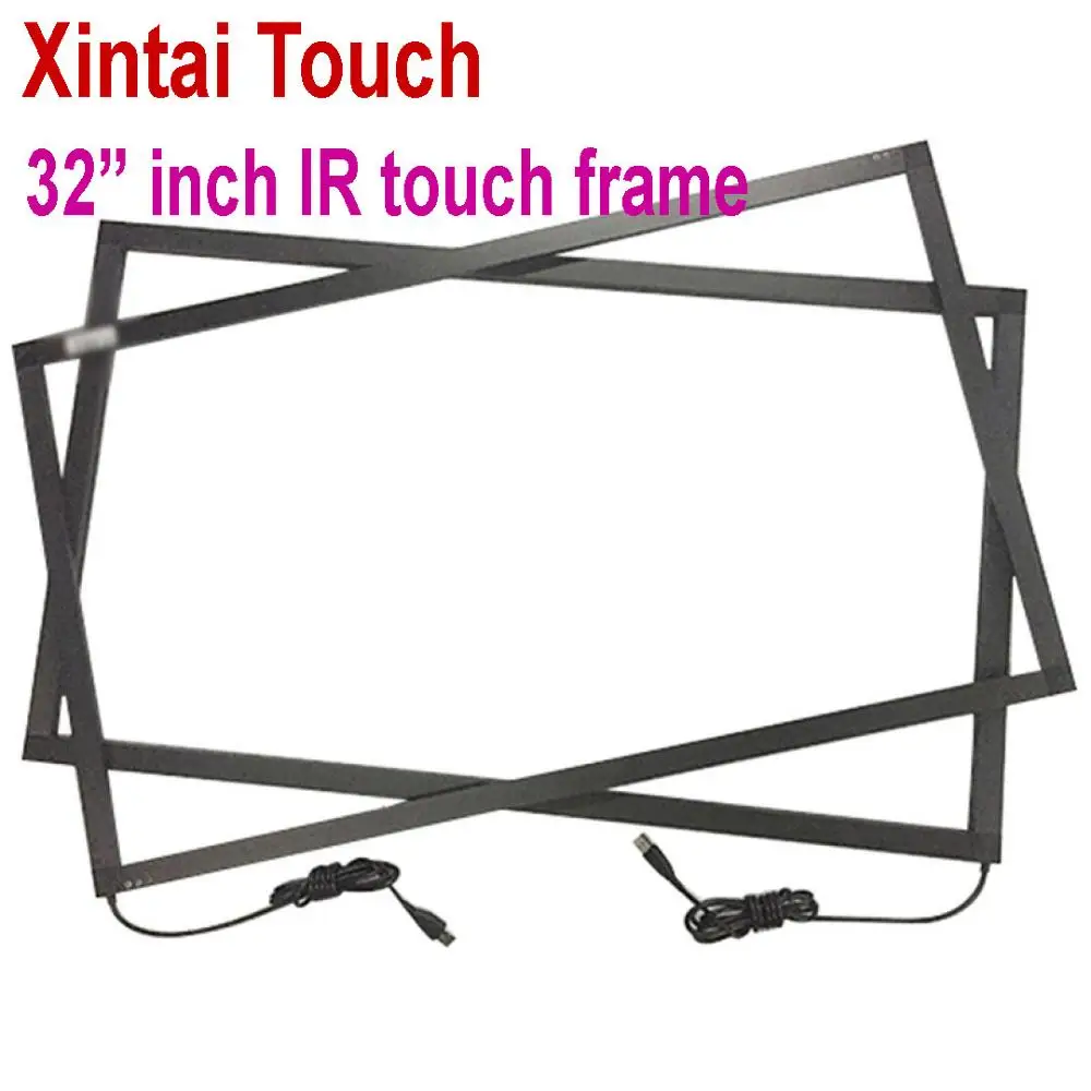 Xintai Touch 32 inch IR touch screen panel touch frame overlay without glass, Support real 10 points touch