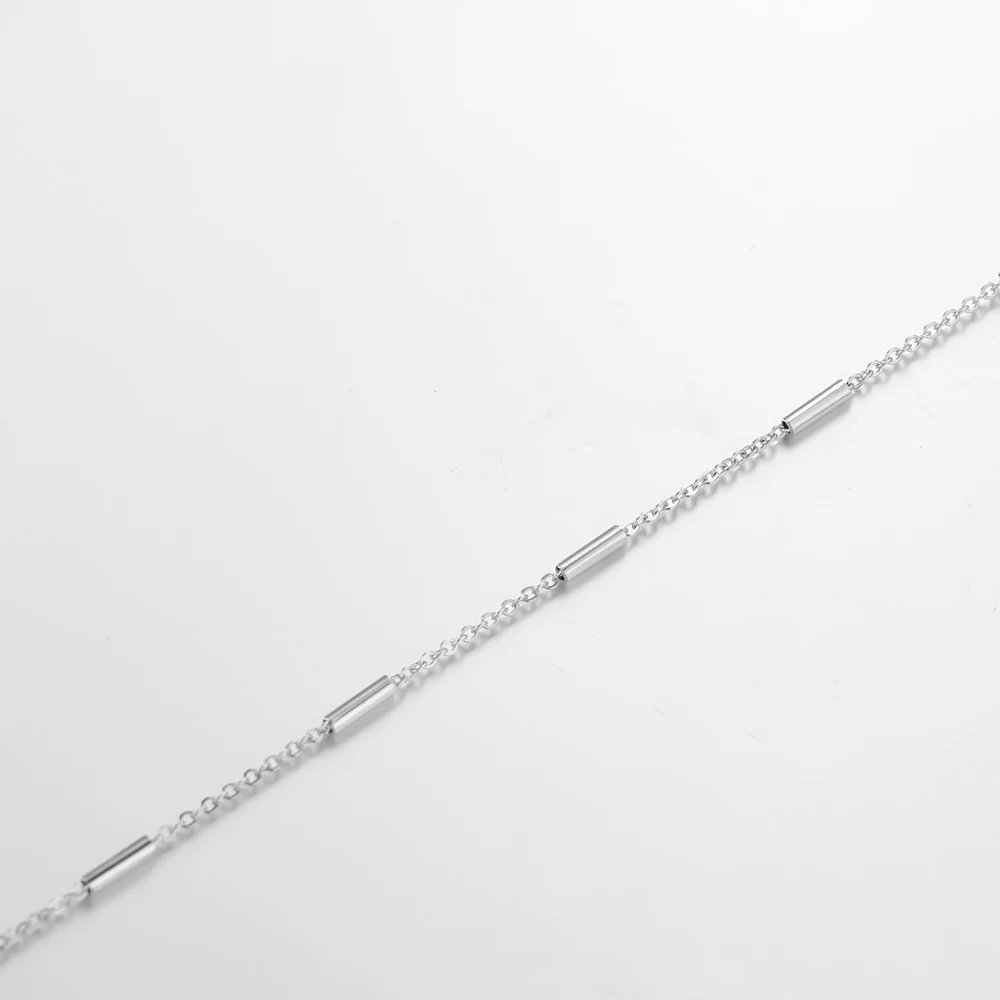 2 Meter Edelstahl-Kreuzketten-Clip-Perlen-Rohrketten für DIY-Schmuckherstellung, Halsketten und Handgemachtes Zubehör – Detail 6