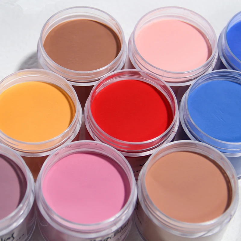 45g Großes Acrylpulver Rot Braun Farbe Nagelverlängerung Spitze Gravur 3D Muster Staubpulver Maniküre Professionelles Nagelzubehör – Detail 4