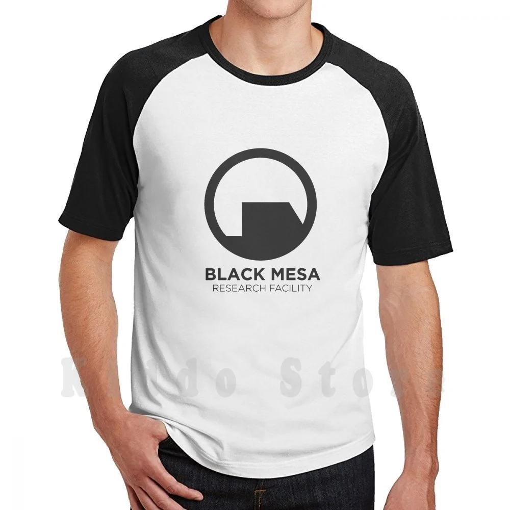 Camiseta Black Mesa Research Facility DIY, talla grande, 100% algodón, Black Mesa Half Life Half Life 2 Valve Gaming Pc Steam Gordon