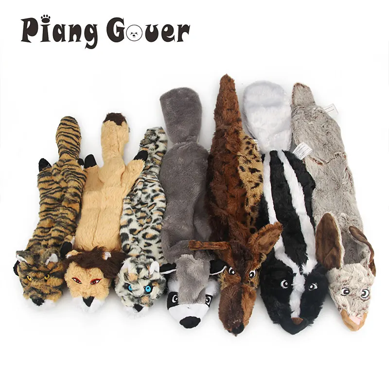 Plush Zebra Squeaky Dog Toy 5