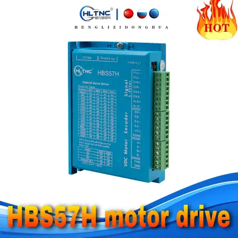 HBS57H / HBS57 Hybrid servo driver 24-80V VDC 5A High stability and high quality motor driver for Nema23 Nema24 close loop motor