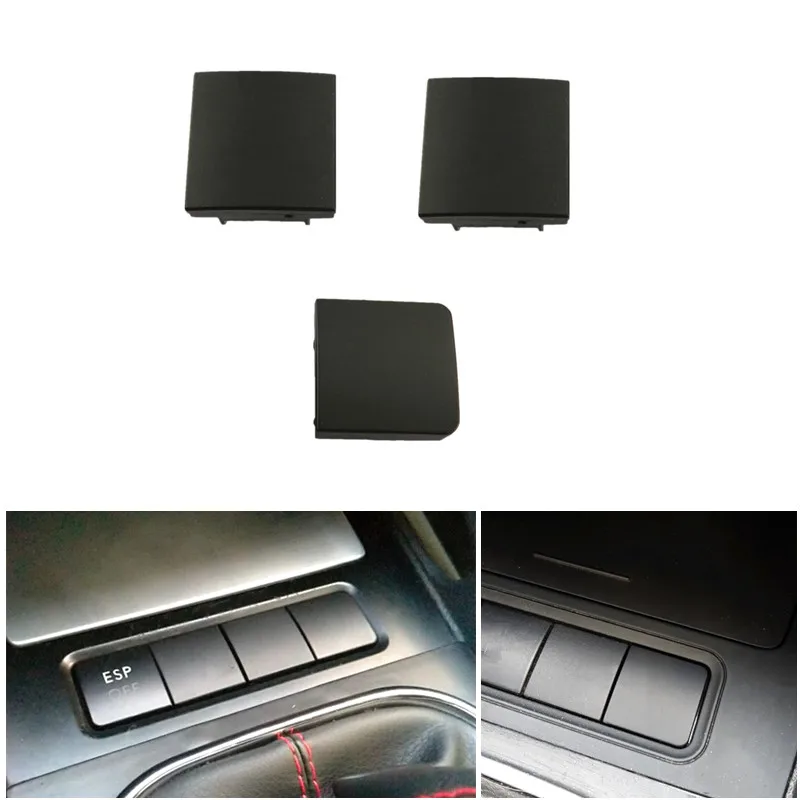 Car Under Center Console Middle Fake Cover Button Side False dust proof Decorative Switch Button For VW Jetta 5 MK5 6 Golf MK6