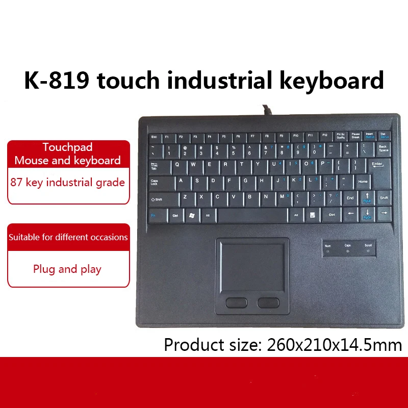 Integrated small keyboard, touchpad and mouse can be embedded in industrial chemical control cabinet equipment teaching