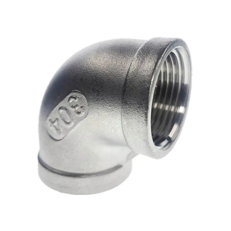 

1PCS DN8-DN32 Elbow Pipe Connector 304 Stainless Steel Tube Joint 90 Degree Female to Female Threaded Pipe Fittings Hardware