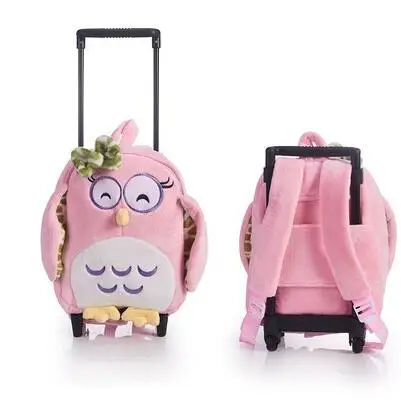 Kids Little Trolley backpack Bag for Girls School wheeled backpack bag Children Trolley school Rolling backpack bag  with wheels