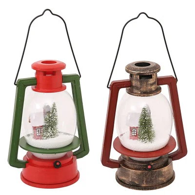 

Retro Snow Oil Lantern Vintage Nostalgic Lantern Bar Shopping Mall Decoration Christmas Decoration Birthday Gift