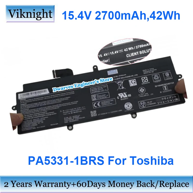 

Replacement PA5331-1BRS Battery For Toshiba Portege A30-E sSeries A30-E-10N A30-E-120 Laptop Batteries 15.4V 2700mAh 42Wh