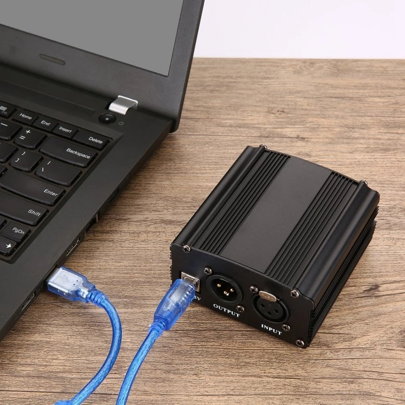 48V Phantom power capacitance Mike Wind noiseless microphone Usb power supply for outdoor use