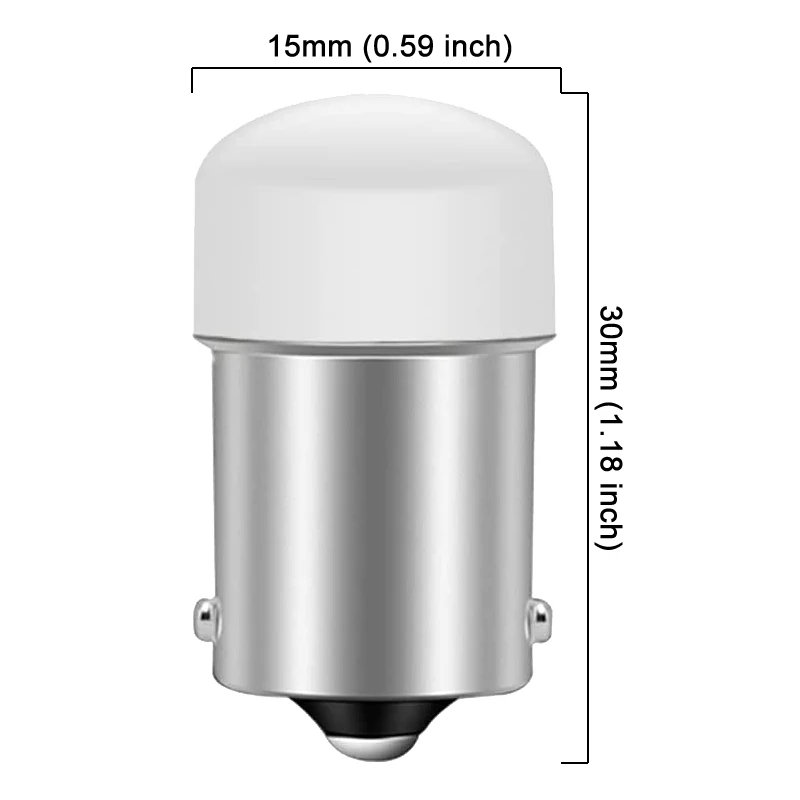 Ampoule LED P21/5W Ba15S 4/10, BAY15D 1156, Clignotant 12V 1157 K, Blanc Super Lumineux, Paupières de Voiture, Feux de Freinage, 2/7000 Pièces