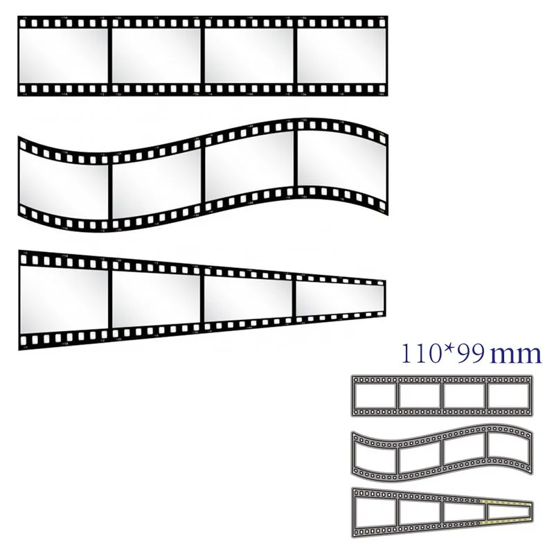 Matryce do cięcia metalu foremki do wycinania formy dekoracja filmowa księga gości papierowe rzemiosło forma do noża podkładki chroniące przed