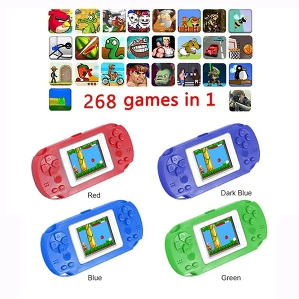 Funny Portable Game Machine Console 8 Bit Retro Handheld Game Player Built-in 268 Classic Games Kids Gift