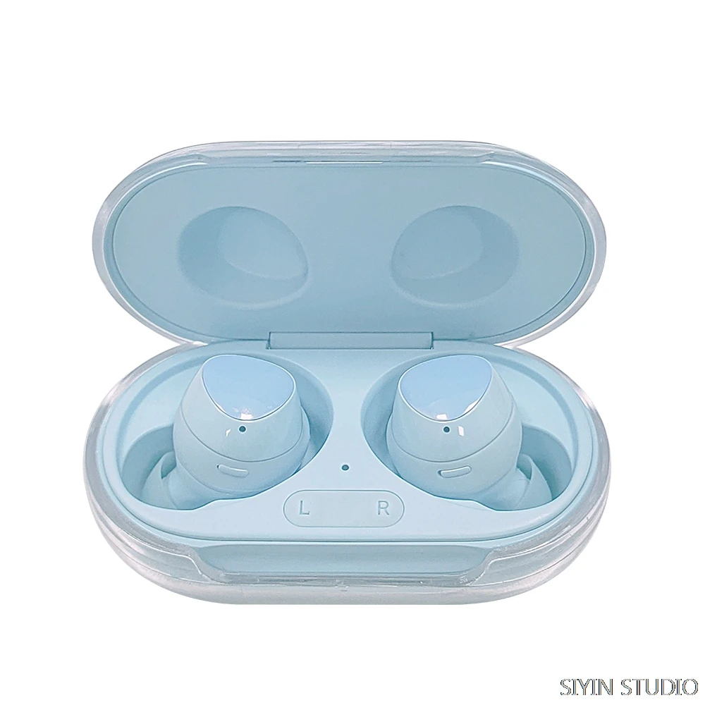 حالة لسامسونج غالاكسي براعم زائد شفافة الصلب PC حالة غطاء ل غالاكسي براعم سماعة لاسلكية غالاكسي براعم حالة