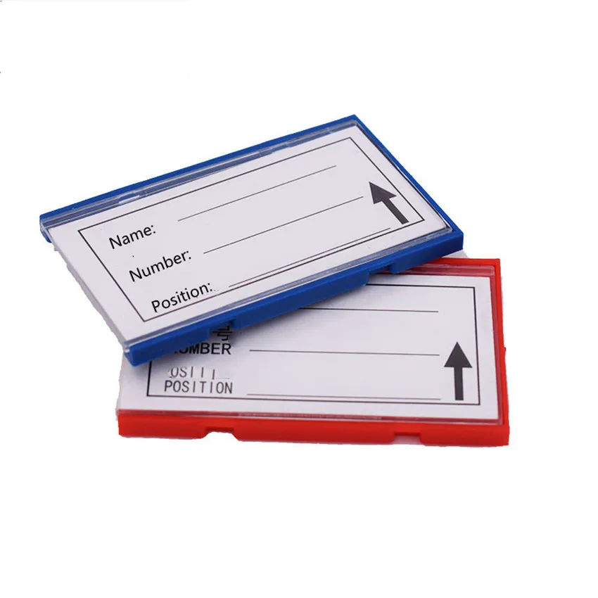 Small Plastic Label Tag Tab Sign Name Card Holder Commodity Warehouse Storage Shelf Soft Strong Magnetic on Back 1Pack