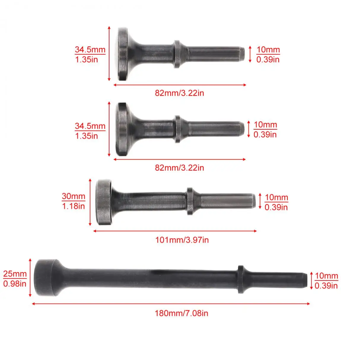 Cabeza de martillo de aire de acero duro, cincel de aire, soporte de cabeza de martillo de impacto sólido, herramienta neumática para eliminación de