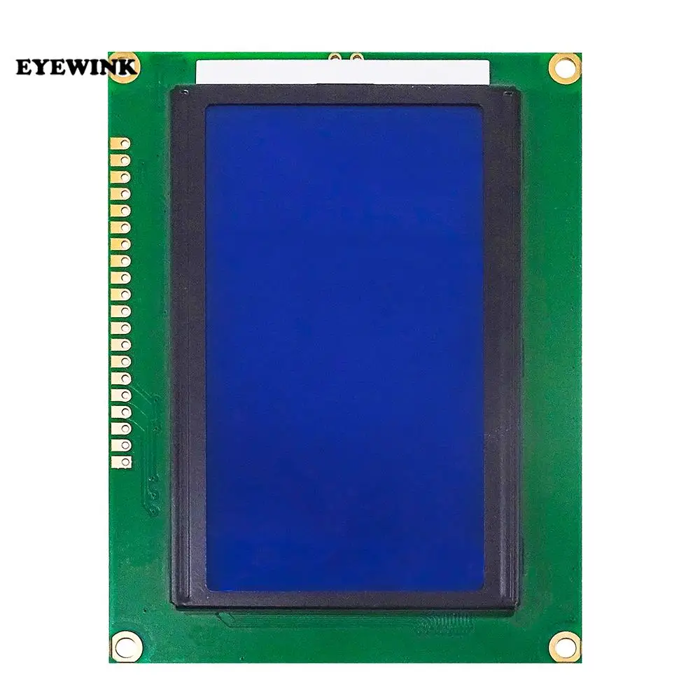  128*64 DOTS LCD module 5V blue screen 12864 LCD with backlight ST7920 Parallel port LCD12864