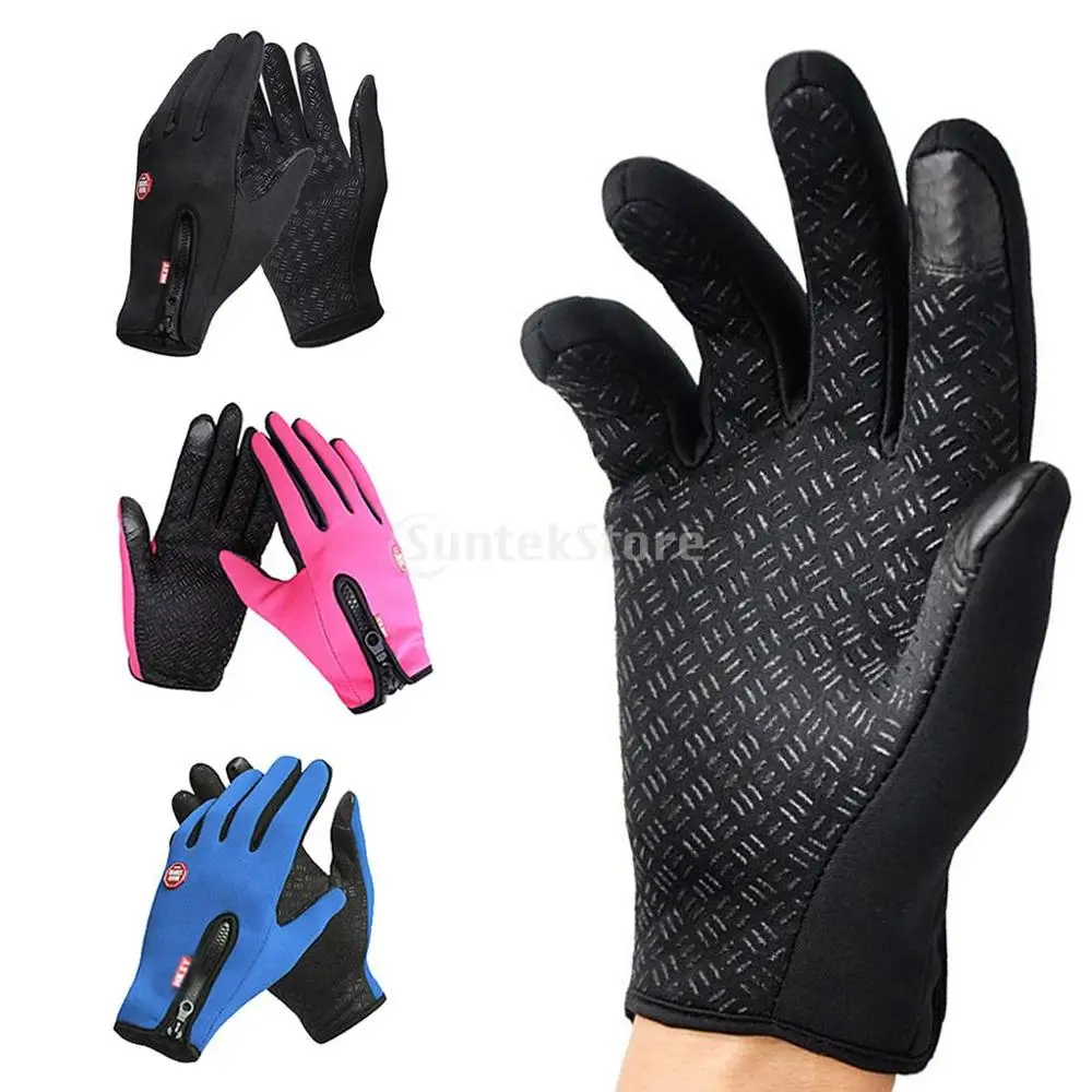 Waterproof Winter Warm Gloves Men Ski Gloves Snowboard Gloves Motorcycle Riding Winter Touch Screen Snow Windproof Gloves