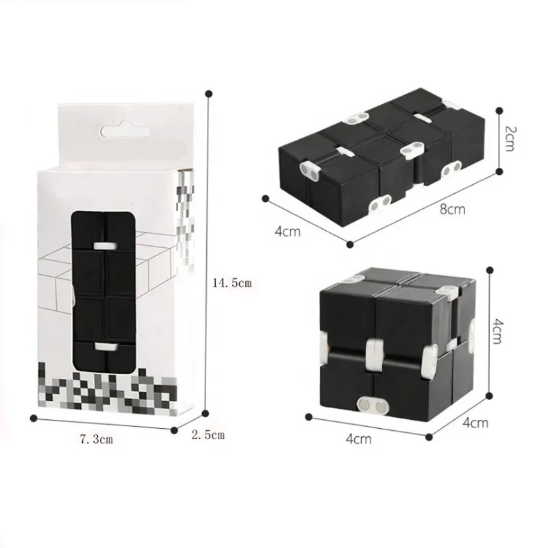 High Texture Infinity Cube Anti Stress Magic Cubes Aluminum Professional Competition Speed Puzzle Adult Decompression Toys