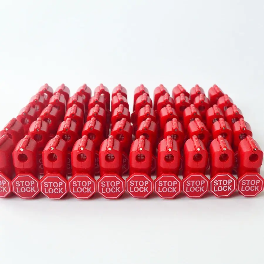 

100pcs Plastic Anti-Theft Locks Unlock Device Retail Shop Supermarket Peg Hook Stop Lock Pegboard Safety Display Hook Lock 6mm