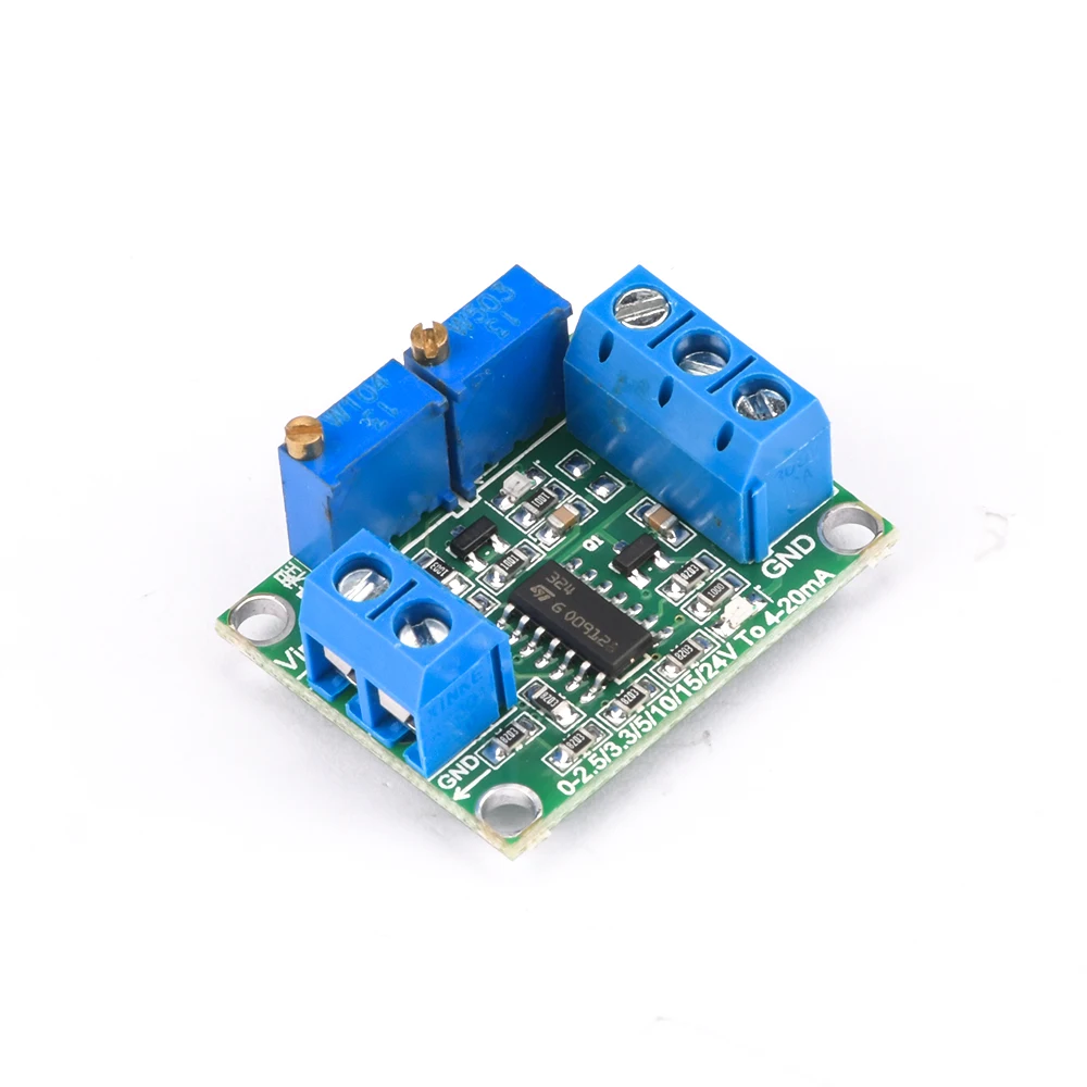 4-20mA To 0-3.3V 5V 10V Voltage to Current Signal Converter Module Adjustable Voltage Transmitter Module 4-20ma to 0-5V 0-10V