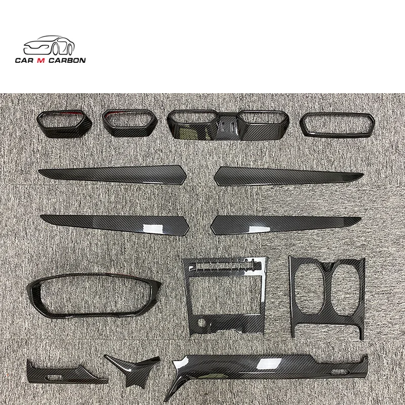 

New product dry carbon fiber interior trims for lam urus style interior accessories decorative pieces