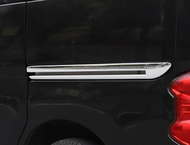 For Nissan NV200 Evalia 2013-2018 Car Side Door Slide Rail Cover Trim ABS Chromium Styling Cover Car-styling Accessories