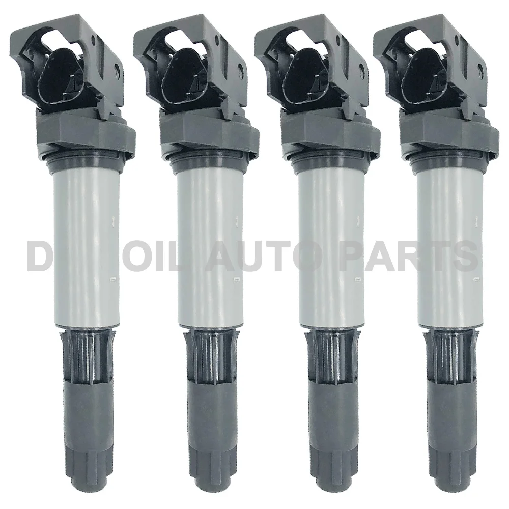 

4 PCS IGNITION COIL FOR BMW THE 1 3 5 7 X3 X5 Z4 ALPINA B5 PHANTOM 2.0L 3.0L 12131712223 /7594937/ 1712219 / 0 221 504 100