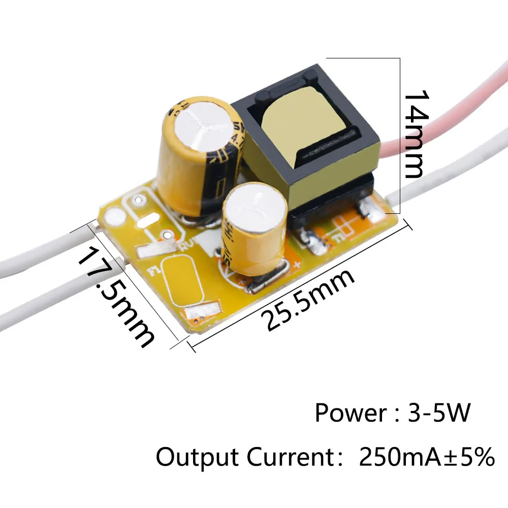 LED Driver 1W 2W 3W 4W 5W 250mA DC3-18V New Smart IC SMD LED Non-Isolated Constant Current Driver For Bulb LED diode SMD Power