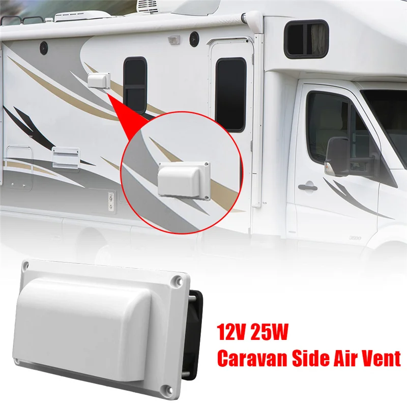 Car Accessories for RV Camper Trailer Motorhome Boat Marine Yacht 12V 25W Exhaust Fan Caravan Side Auto Air Vent Ventilation