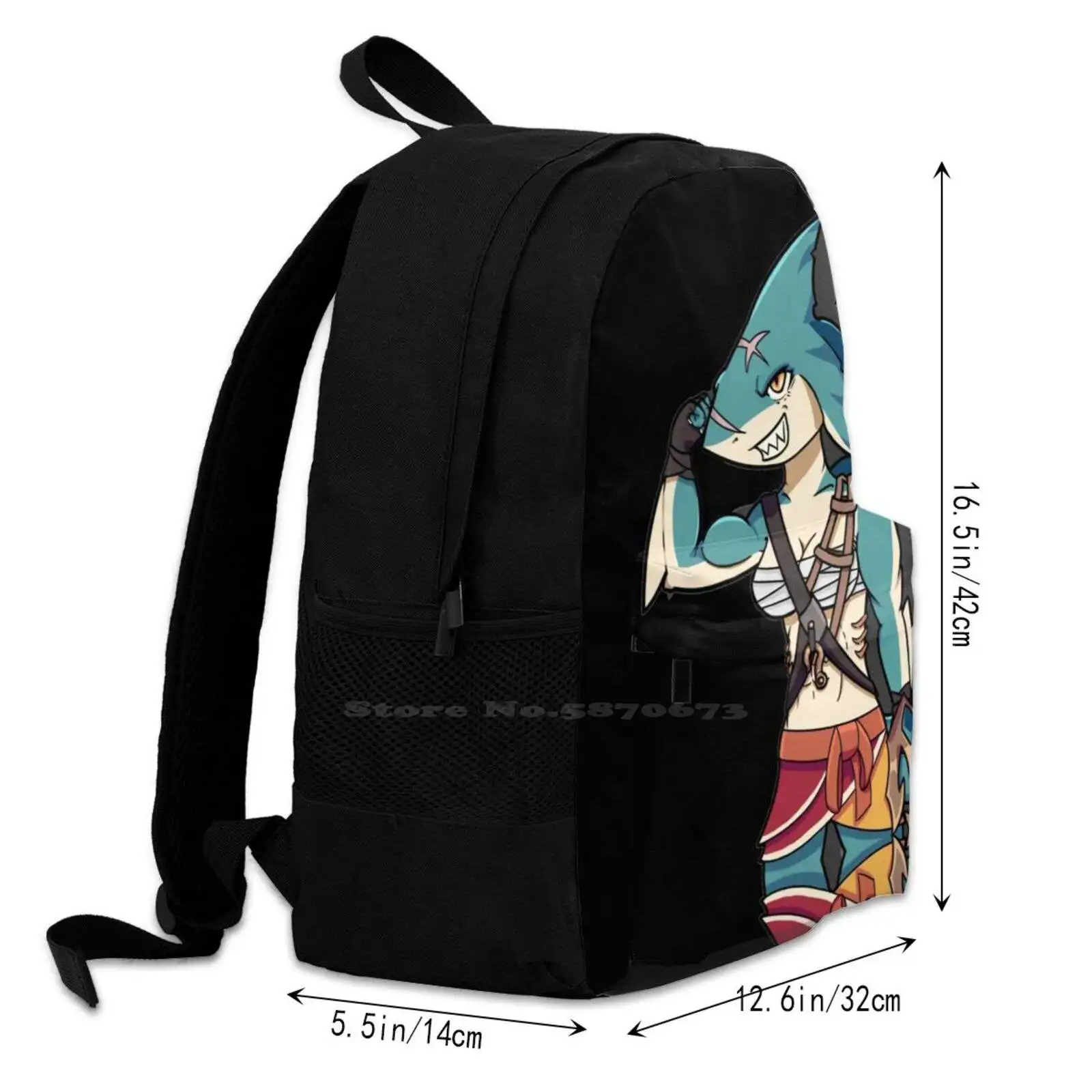 Brawlhalla Fan Art Teen College Student Backpack Pattern Design Bags Brawlhalla Combo Warrior Death Weapons Ps Fighting Game