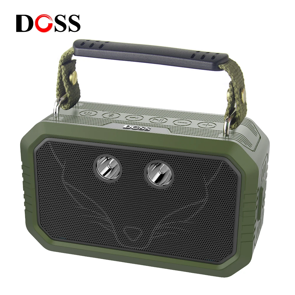 

DOSS Traveler Portable Outdoor Bluetooth Speaker Wireless Stereo Bass Sound Box IPX6 Waterproof Bicycle Speakers + SOS LED Light