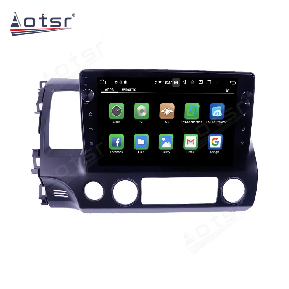 4+128G For Honda Civic 8 FK FN FD 2005 - 2012 Android For Tesla Screen Car Multimedia Player GPS Navigation Auto Stereo   Radio