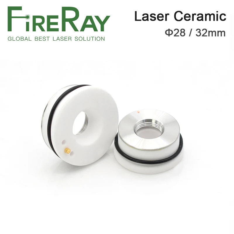 Imagem -05 - Máquina de Corte a Laser de Fibra Cerâmica Cabeça Bocal Titular Fireray Oem Precitec Lasermech Empower kt b2 Con Yag 28 mm 32 mm