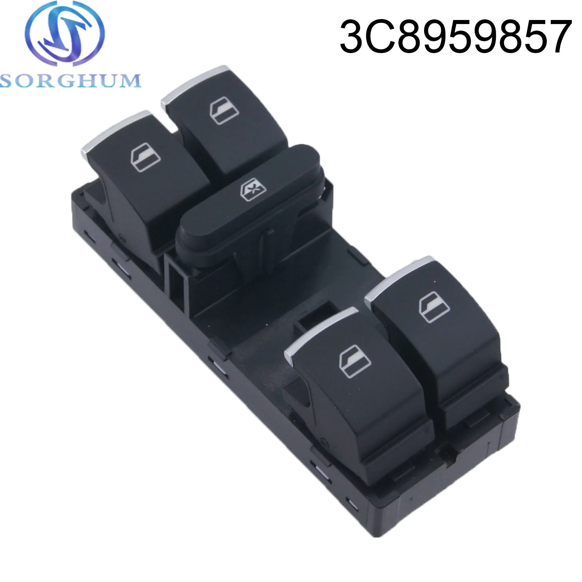 

3C8959857 3C8 959 857 Front Left Driver Side Power Window Switch For VW Passat CC 2.0L Jetta Golf Rabbit Tiguan Seat Altea