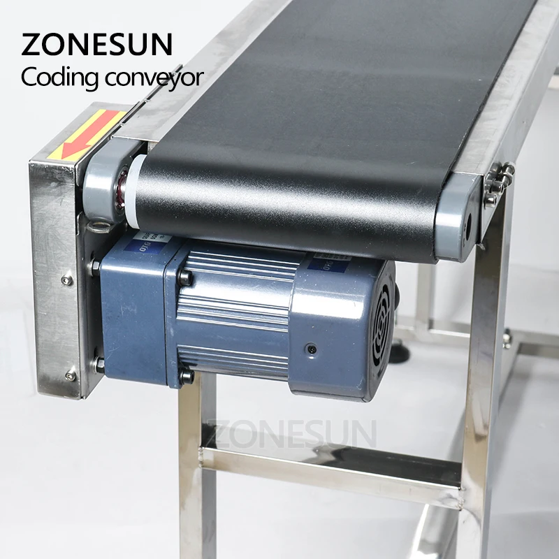 ZONESUN-Inkjet Printer Mesa Transportadora, Band Carrier, triagem Workbench, PVC Correia Transportadora, Garrafa Box Printer, Label Printer