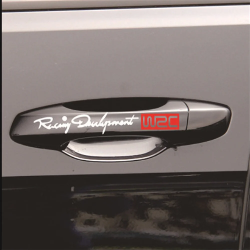 4pcs Car Door Handle Stickers Accessories for Mercedes Benz B200 B150 CLK63 R F700 AMG GL550